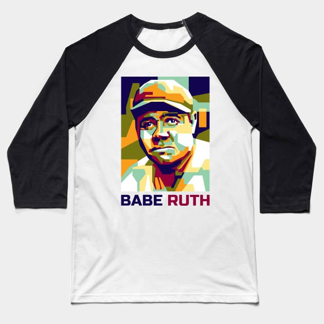 Abstract Popart Babe Ruth Baseball T-Shirt by smd90